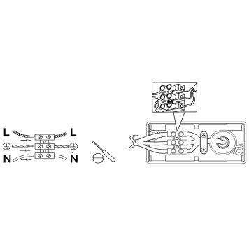 Уличный настенный светильник Maytoni Flood FL001-L150B6K-6
