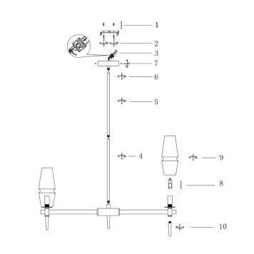 Люстра Maytoni Lita H002PL-08G-2