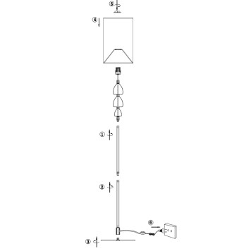 Торшер Maytoni Armony H010FL-01G-3
