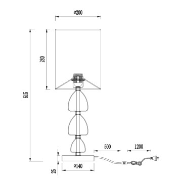 Лампа настольная Maytoni Armony H011TL-01G-1
