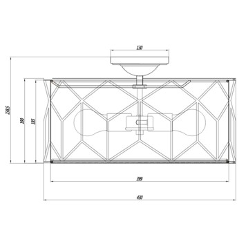 Светильник потолочный Maytoni Messina H223-PL-03-G-9