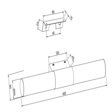 Подсветка для зеркала Maytoni Aurelio MIR001WL-L8CH-2