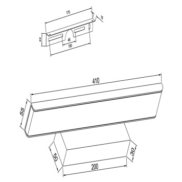 Подсветка для зеркала Maytoni Gleam MIR005WL-L16W-3