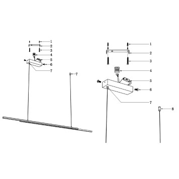 Люстра Maytoni Halo MOD005PL-L48BK-5