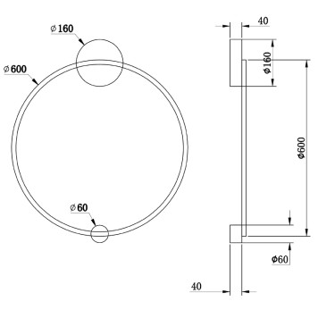 Бра Maytoni Halo MOD005WL-L35BSK-3