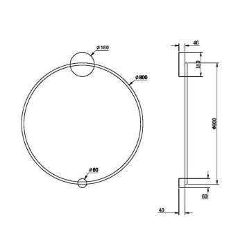 Бра Maytoni Halo MOD005WL-L46BSK-3