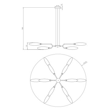 Люстра Maytoni Ventura MOD012CL-12G-7