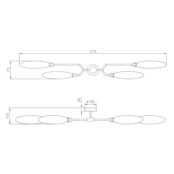 Бра Maytoni Ventura MOD012WL-04G-3