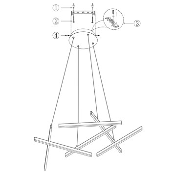 Люстра Maytoni Line MOD016PL-L80WK-3