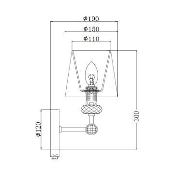 Бра Maytoni Riverside MOD018WL-01CH-2