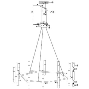 Люстра Maytoni Vigo MOD031PL-24B-8
