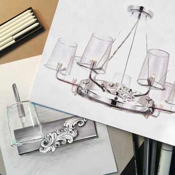 Люстра Maytoni Landmark MOD040PL-07CH-3