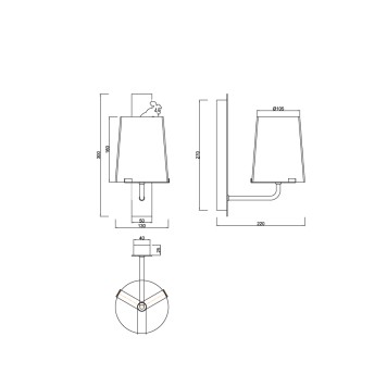 Бра Maytoni Landmark MOD040WL-01CH-2