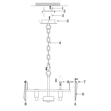 Люстра Maytoni Puntes MOD043PL-04G-6