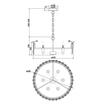 Люстра Maytoni Puntes MOD043PL-06CH-6