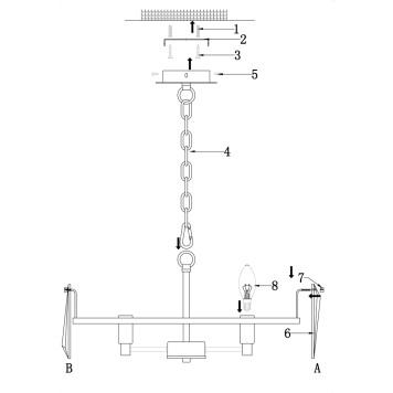 Люстра Maytoni Puntes MOD043PL-06G-7