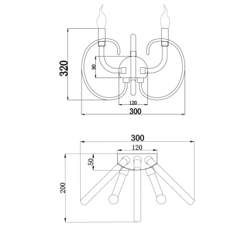 Бра Maytoni Atlanta MOD051WL-02TR-4