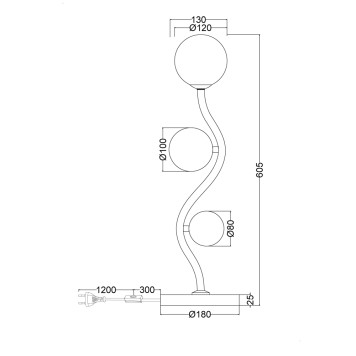 Лампа настольная Maytoni Uva MOD059TL-03G-3