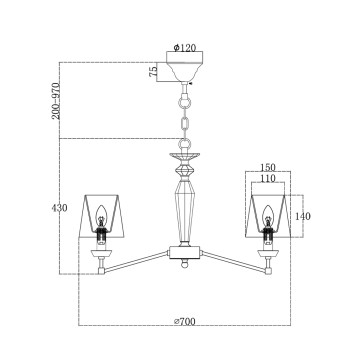 Люстра Maytoni Beira MOD064PL-06N-1