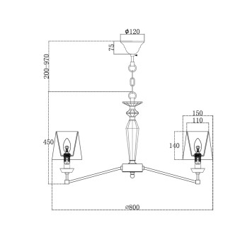 Люстра Maytoni Beira MOD064PL-08N-2