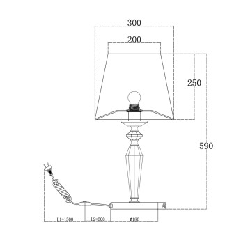 Лампа настольная Maytoni Beira MOD064TL-01N-3