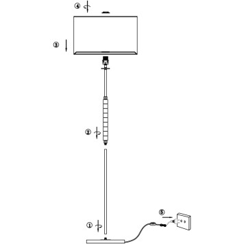 Торшер Maytoni Torony MOD066FL-01CH-1