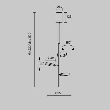 Люстра Maytoni Fad MOD070PL-L18B3K-8