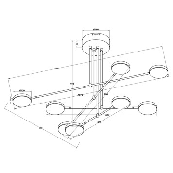 Светильник потолочный Maytoni Fad MOD070PL-L48W3K-3