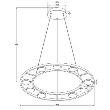 Люстра Maytoni Fad MOD070PL-L63W3K-6