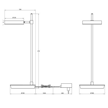 Лампа настольная Maytoni Fad MOD070TL-L8W3K-6