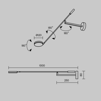 Бра Maytoni Fad MOD070WL-L6B3K-6