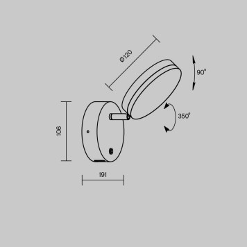 Спот Maytoni Fad MOD070WL-L8B3K-9