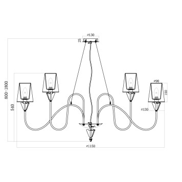 Люстра Maytoni Florero MOD078PL-12CH-4