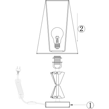 Лампа настольная Maytoni Florero MOD078TL-01CH-5