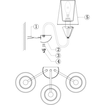 Бра Maytoni Florero MOD078WL-03CH-3