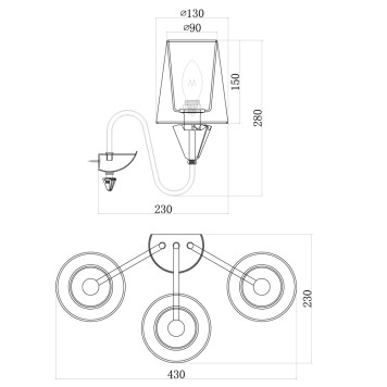 Бра Maytoni Florero MOD078WL-03CH-4