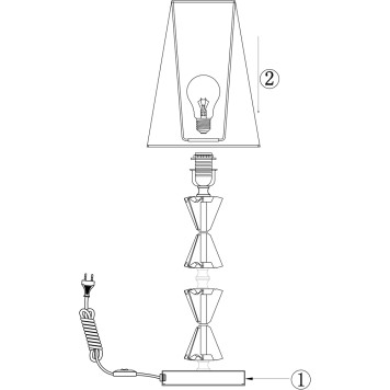 Лампа настольная Maytoni Florero MOD079TL-01CH-2