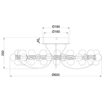 Светильник потолочный Maytoni Tessara MOD081CL-L36G3K-5