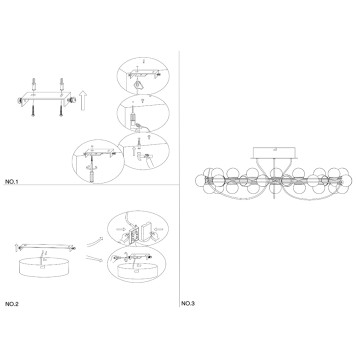Светильник потолочный Maytoni Tessara MOD081CL-L36G3K-6