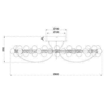 Светильник потолочный Maytoni Tessara MOD081CL-L48G3K-5