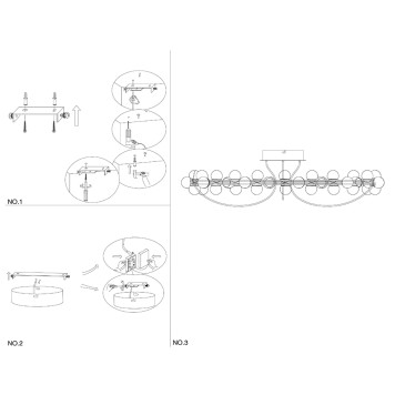 Светильник потолочный Maytoni Tessara MOD081CL-L48G3K-6