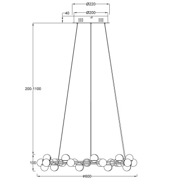 Люстра Maytoni Tessara MOD081PL-L50G3K-7