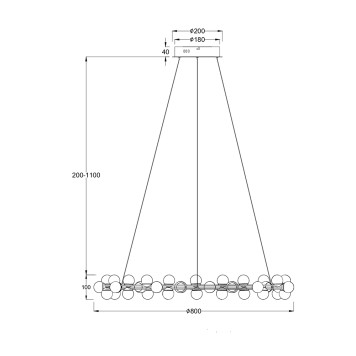 Люстра Maytoni Tessara MOD081PL-L60G3K-11