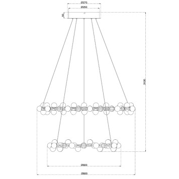 Люстра Maytoni Tessara MOD081PL-L84G3K-8