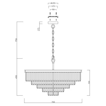 Люстра Maytoni Revero MOD085PL-12CH-7
