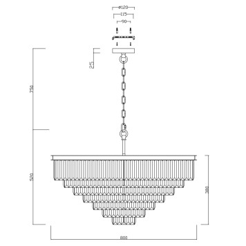 Люстра Maytoni Revero MOD085PL-16BS-5