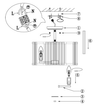 Светильник потолочный Maytoni Solar MOD087CL-04G-2
