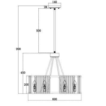 Люстра Maytoni Solar MOD087PL-06G-1