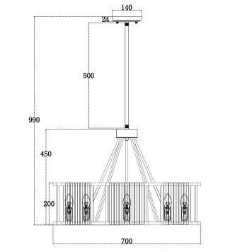 Люстра Maytoni Solar MOD087PL-08G-1