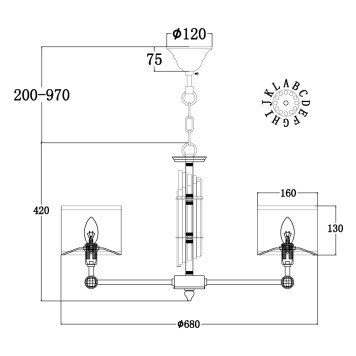Люстра Maytoni Alloro MOD088PL-06BS-6